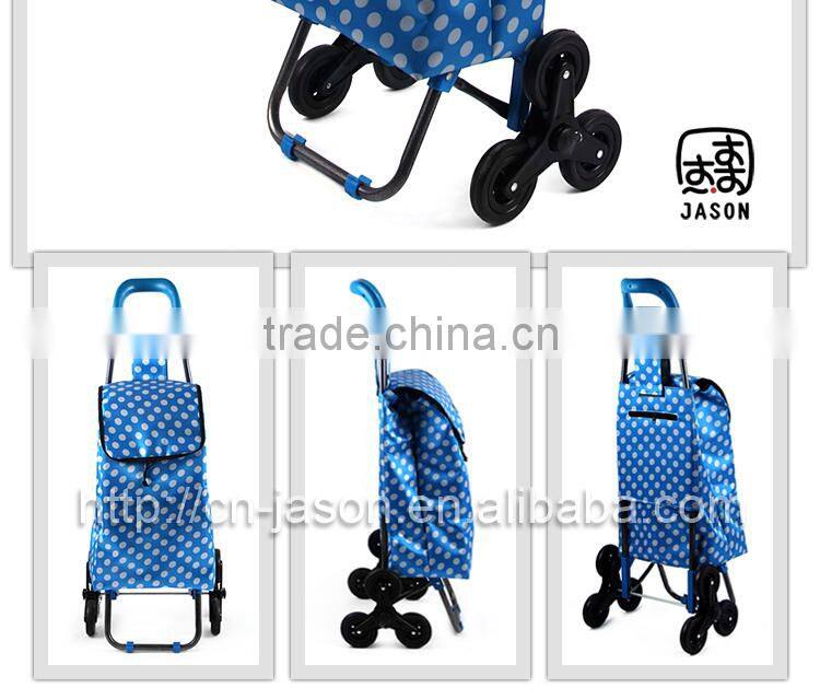 Pooyo A3S 6 wheel 600D shopping trolley bag