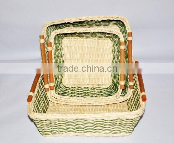 Natural rattan antique basket