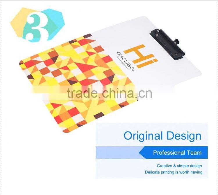 Eco-friendly PP Printed Hanging Menu File Clip Board