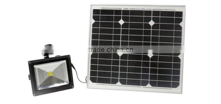 High Brightness PIR motion sensor 10w outdoor led solar flood light