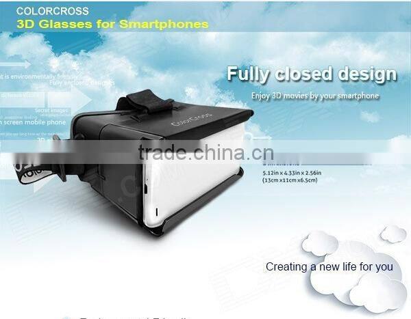 Promotion gift Plastic3d glasses for mobile 3d virtual video glasses high resolution for the android phones