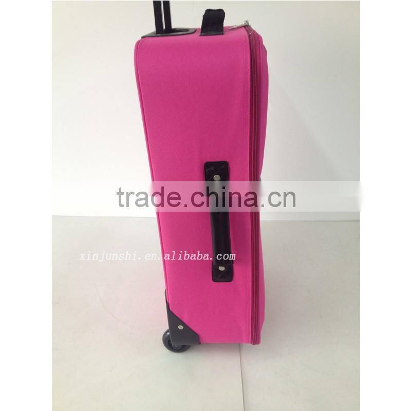 2016 soft trolley luggage with universal wheels