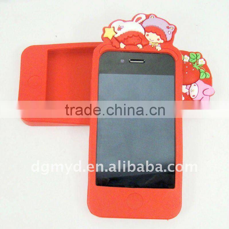 embossed castle design silicone cheap designer cell phone cases