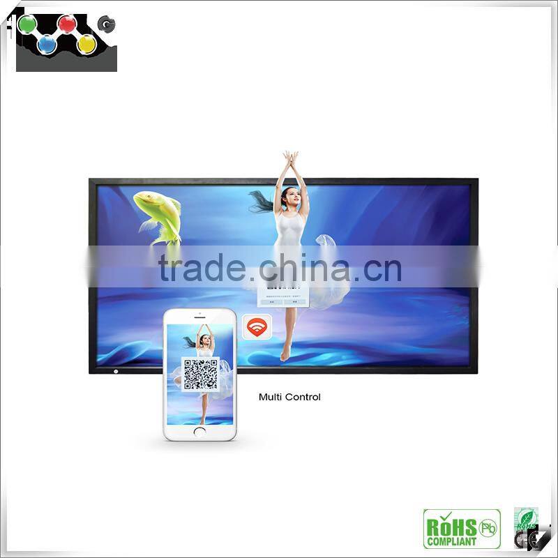 2016 New Waterproof 55inch LCD smart TV ,multi touch screen monitor all in one tv with remote control
