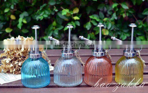 watring device, glass bottle, with spray pump