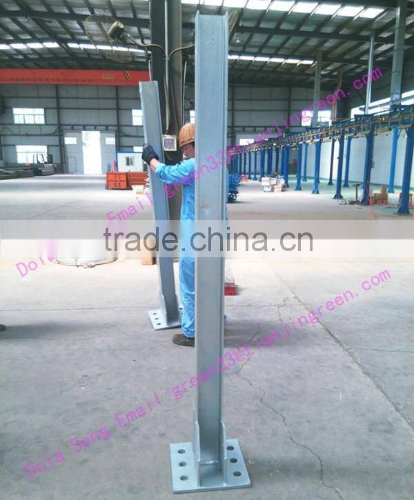 WF-DS045 hot-dip galvanized steel structure steel post for windbreak wall