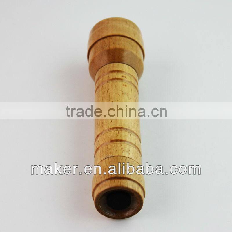 1W 2AA New Design Wooden Wood Flashlight