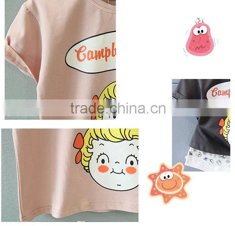 Low Price Korean Summer 2-7 Years Old Children Short Sleeve T-shirt
