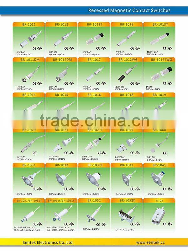 Stubby Press Fit Recessed Magnetic Contact Switch