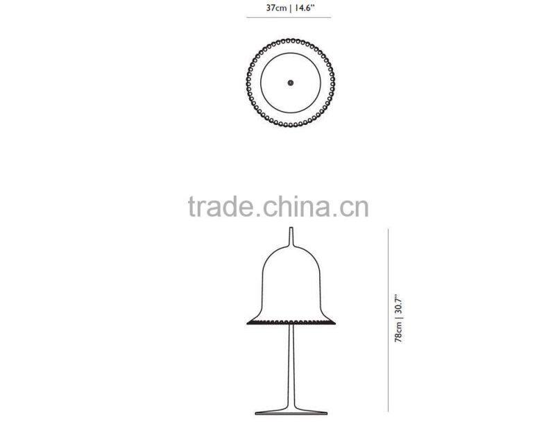 Lolita Lady Cap Table Lamps Aluminum Shade Four Colors