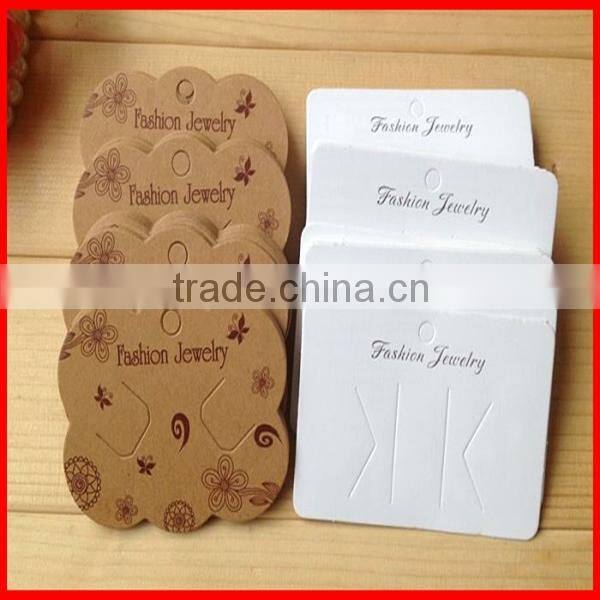 Fancy Customized Printed Paper Cards Of Jewelry Accessory