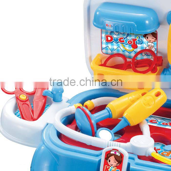 PP plastic doctor play set toy for kids