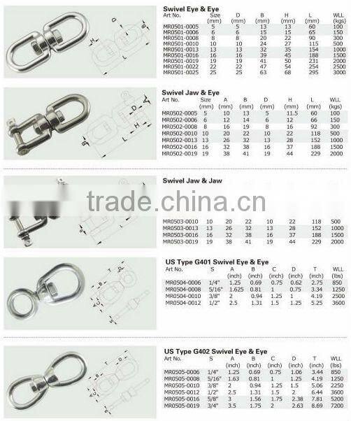 Stainless Steel Chain Swivel