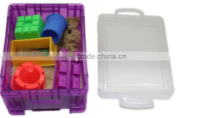200g Sand with 5 Castle Moulds Magic Live Play Sand