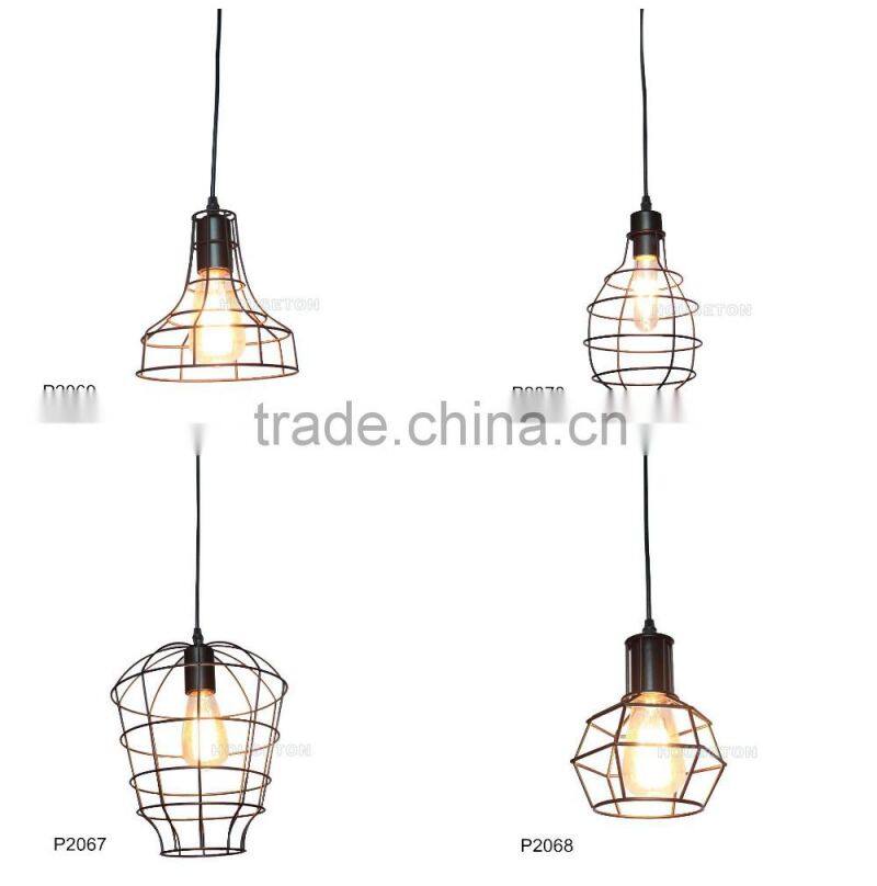 Home wrought iron vintage led pendent lighting,Wrought iron vintage led pendent lighting,Vintage led pendent lighting P2068