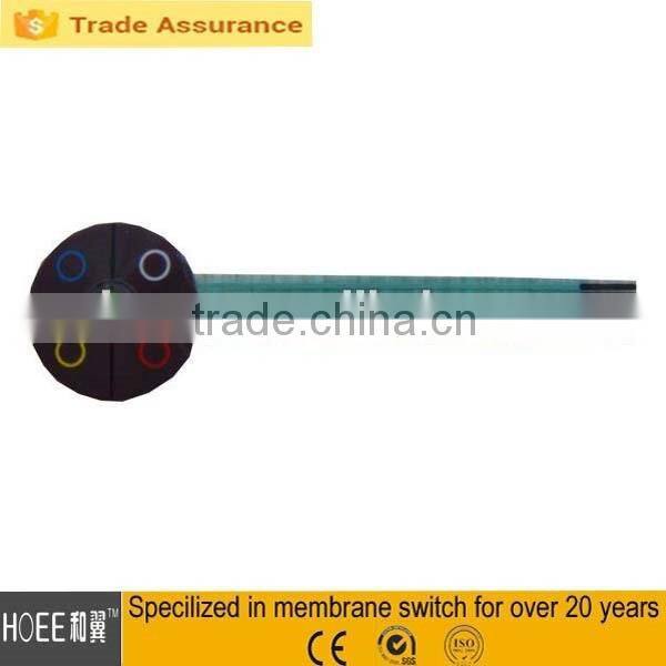metal dome one button membrane switch silicone rubber overlay panel