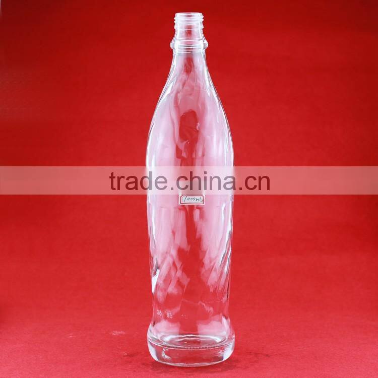 Cheapest 1 liter bottle spirit wine bottle glass tequila bottle