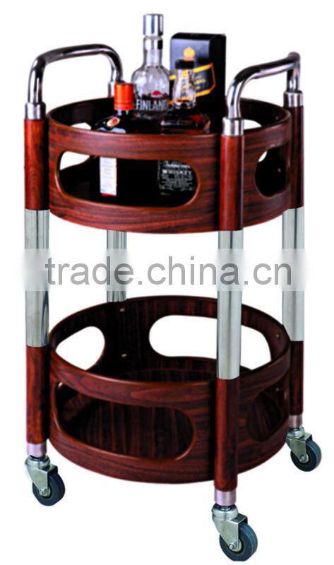 Titanium Gorgeous Mobile Bar Cart Trolley,Dessert/Wine Liquor Trolley, Bar Serving Cart