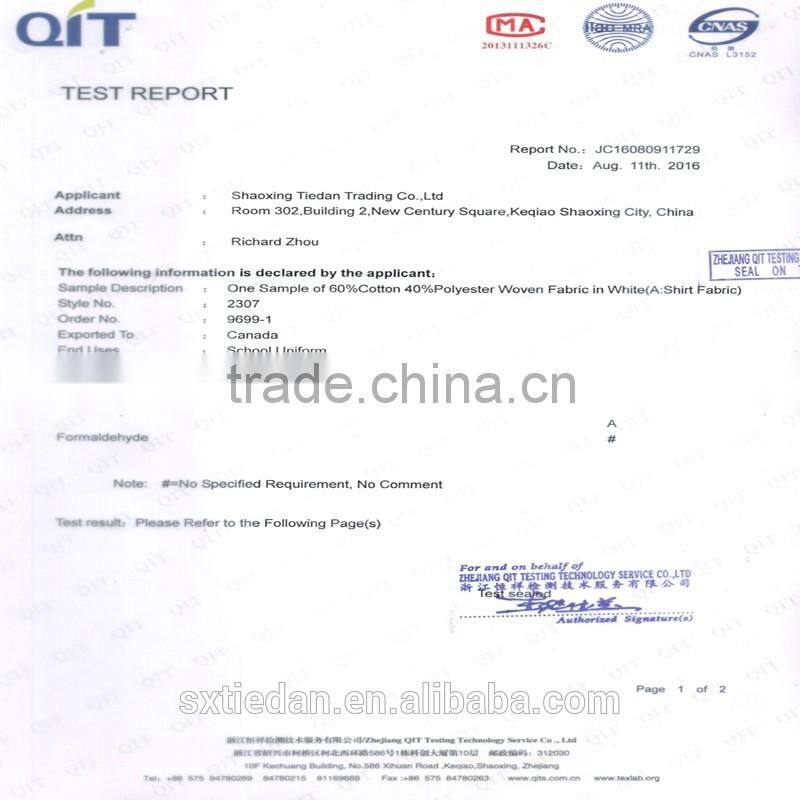 Eco-friendly discharge print denim fabric for shirts