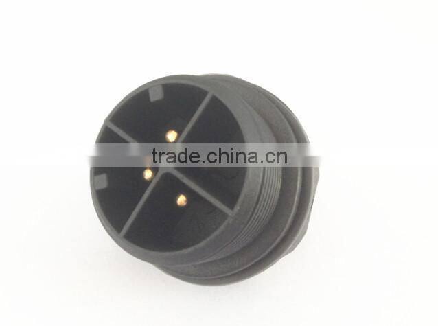 4 pole waterproof connector male socket with female plug cable to board connector