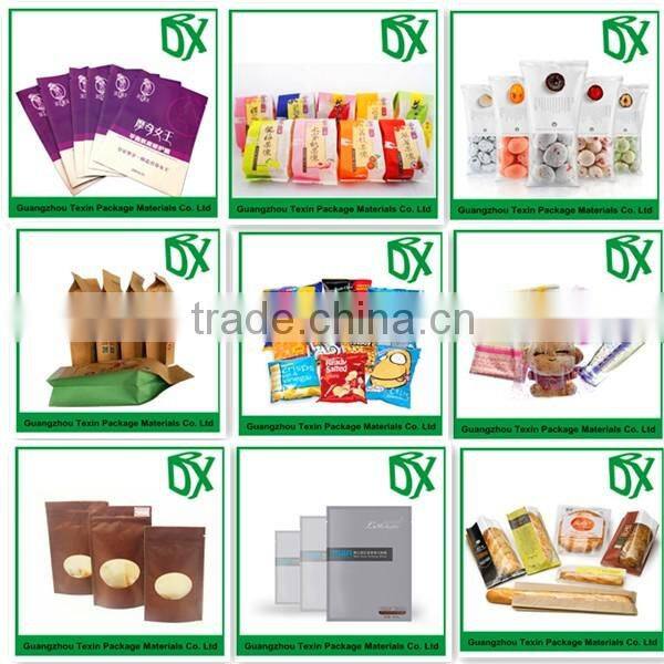 china whosale price factory stand up zip lock custom printed plastic food bag for snacks/cookies