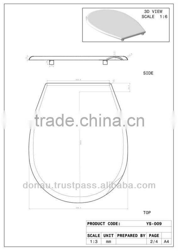 Daisy Plastic Toilet Seat Cover (YP009)