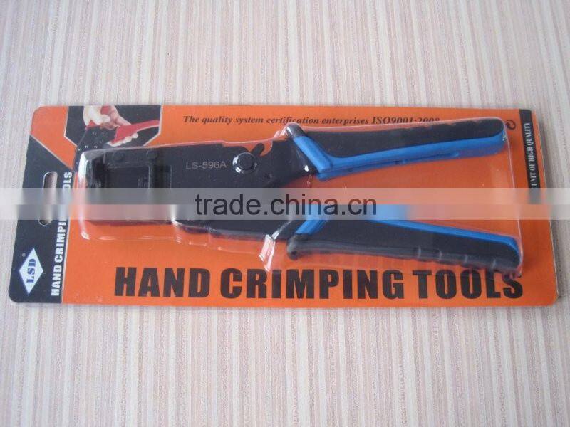 Coaxial compression crimper for RG59(4C) RG6(5C) cable connector,compression crimping tool LS-596A