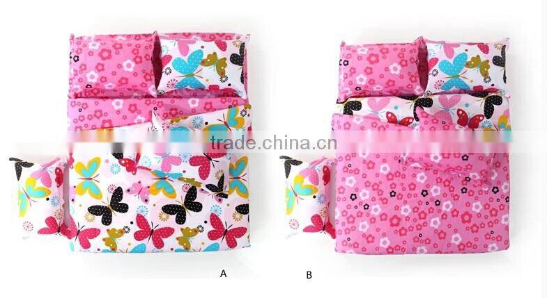 100% cotton Butterfly bedding set happy sweet bedcover set little girl