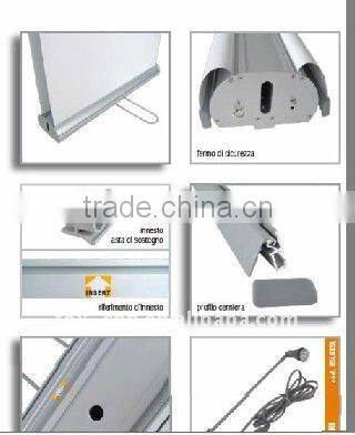Roller banner with two-side