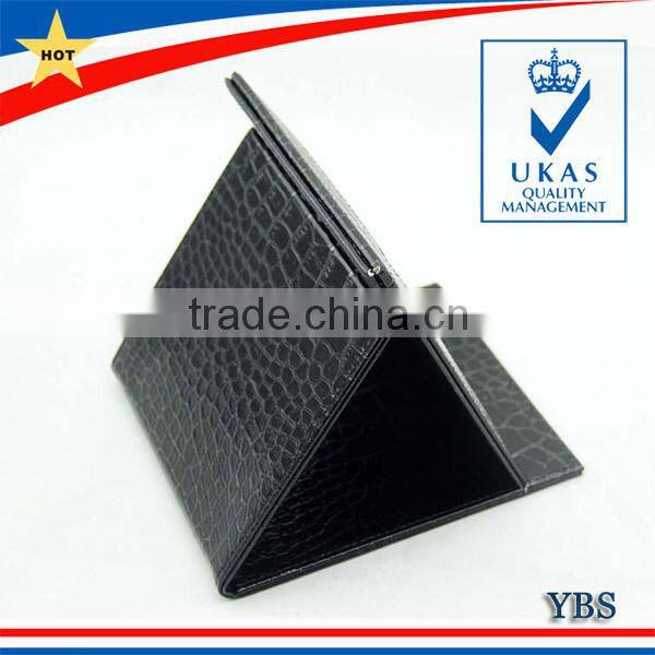 Croco Leather Folding Makeup Mirror