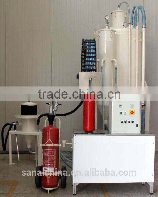 Filling machine for powder fire extinguisher