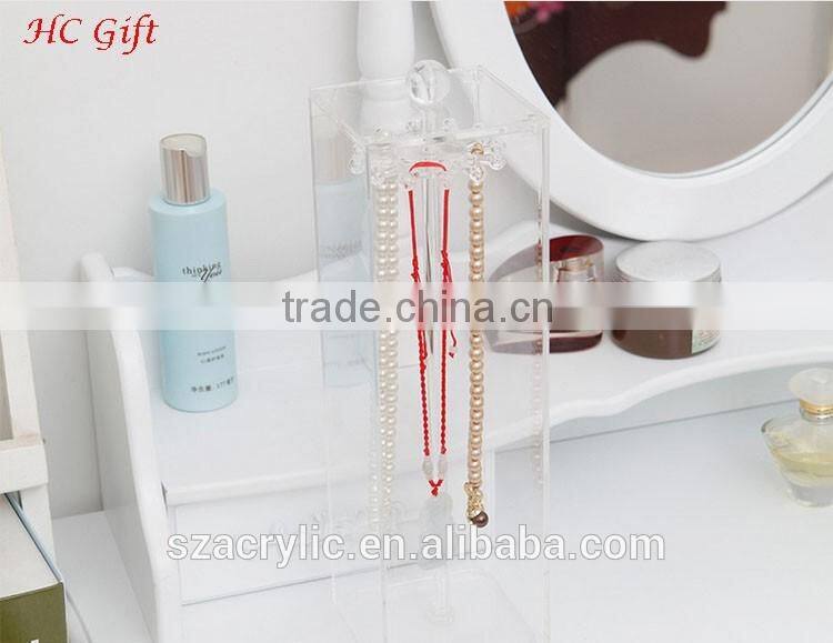 High transparent import small acrylic necklace display box jewelry display box