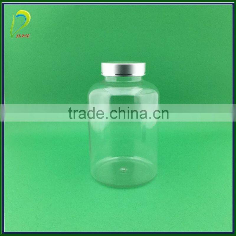 500ml plastic bottle 500ml plastic jar with aluminum lid for health food