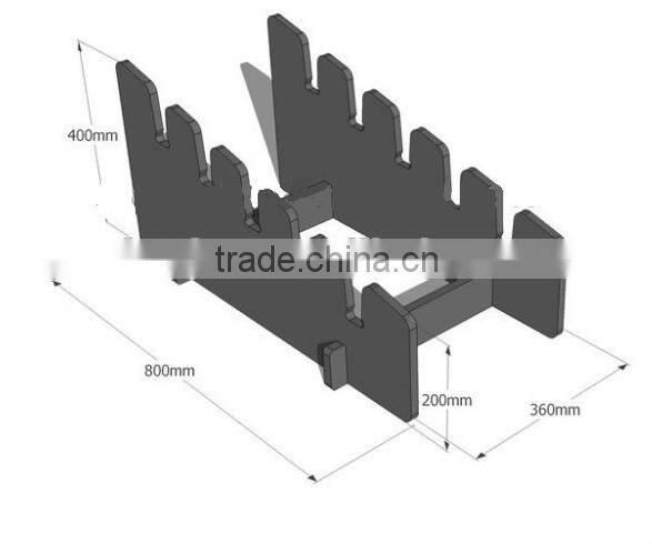 Stone tile hardwood flooring wood display rack E070