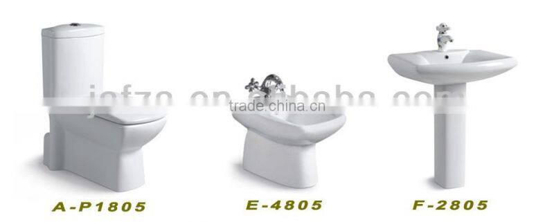 1805 popular one piece sanitare ware washdown floor mounted wc toilet
