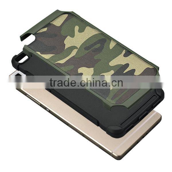 High Impact Camouflage Tree Skin 3 in 1 Hybrid Shockproof defender cover cases for Huawei P8