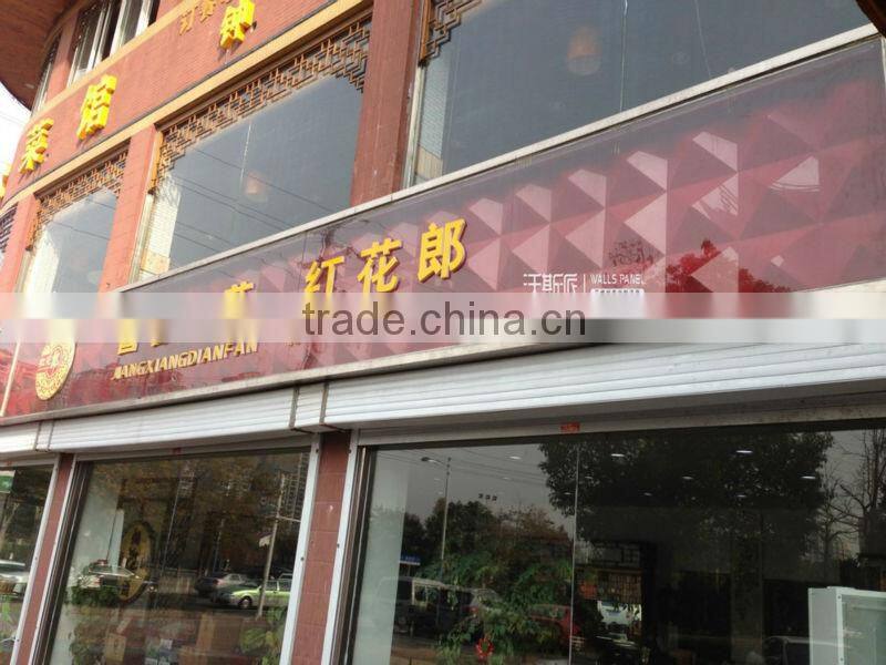 3D fireproof walls panel