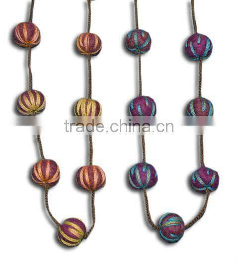 Felt Ball Necklace
