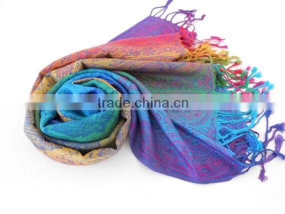 Pashmina Scarf Ombre Rainbow Scarf Spring Fall Winter Scarf