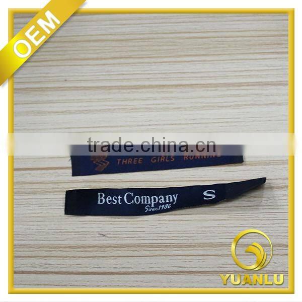 High quality woven label clothing woven label garment labels