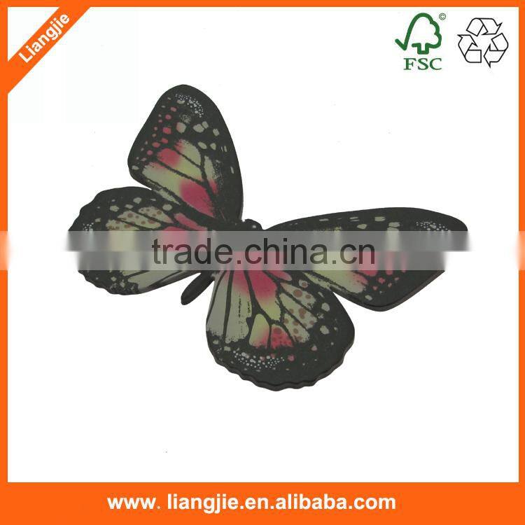 Customized shapes of die-cut butterfly shape sticky notepad