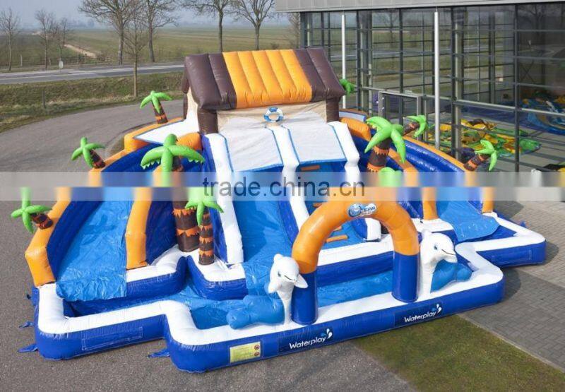 boys and girls water inflatable pool slide, low price inflatable waterslide on sale