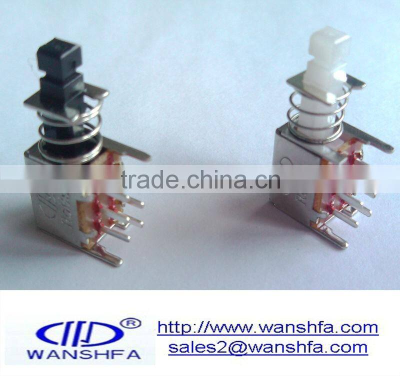 PS-22F03 50V DC self-lock push switch