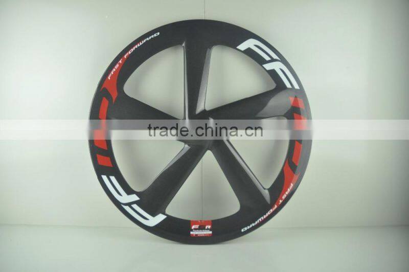 FFWD carbon 5 sopke bicycle wheels for sale,OEM 700c five spoke carbon fiber road bike wheels