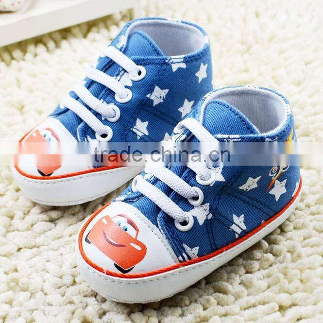 China wholesale korean style child non-slip baby canvas shoes