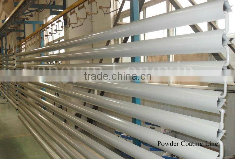 good treatment blue powder coating aluminium window profiles