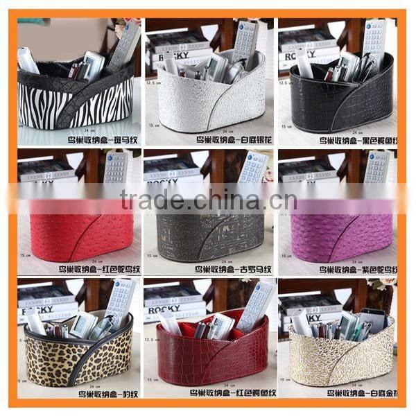 2016 Hot Sale Leather Desk Organizer Gift Promotion Holder