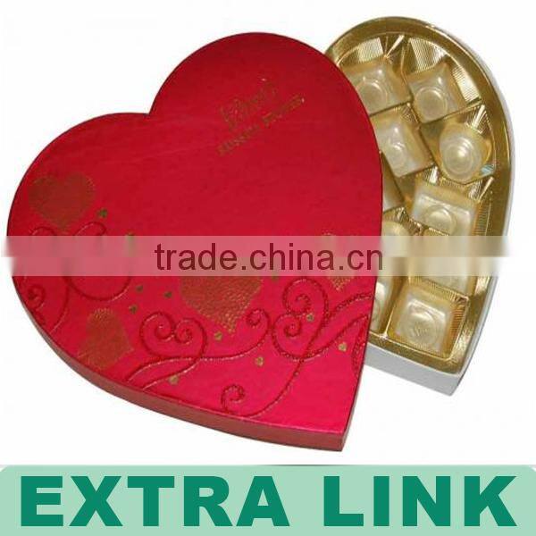 Heart Shaped Candy Chocolate Chewing Gum Food Paperboard Paper Packing Box