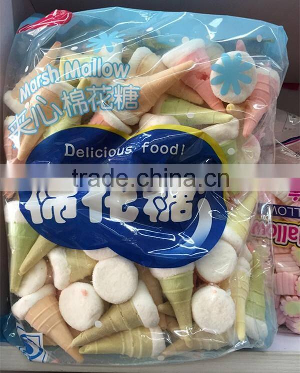 foam ice cream shaped jam filled marshmallow candy