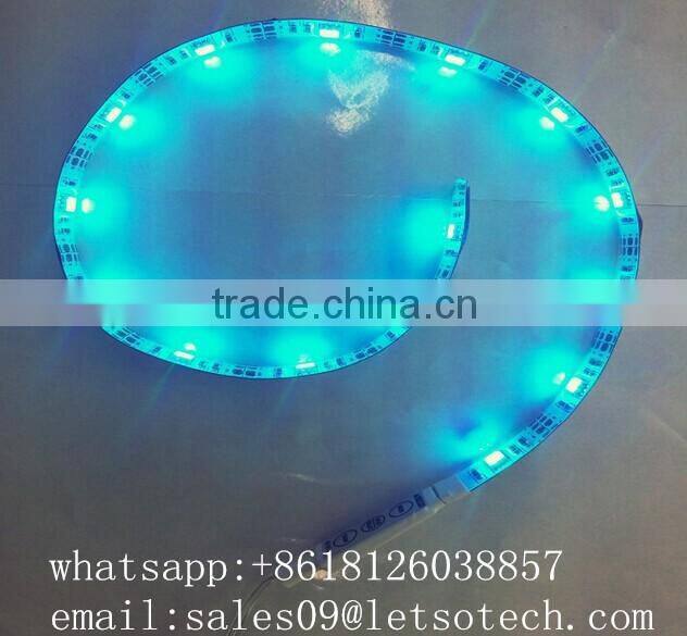 best selling CE RoHS Certification 2 years warranty 50cm 15leds led tape lights ip65 waterproof 5050 rgb suit with 3M adhesive